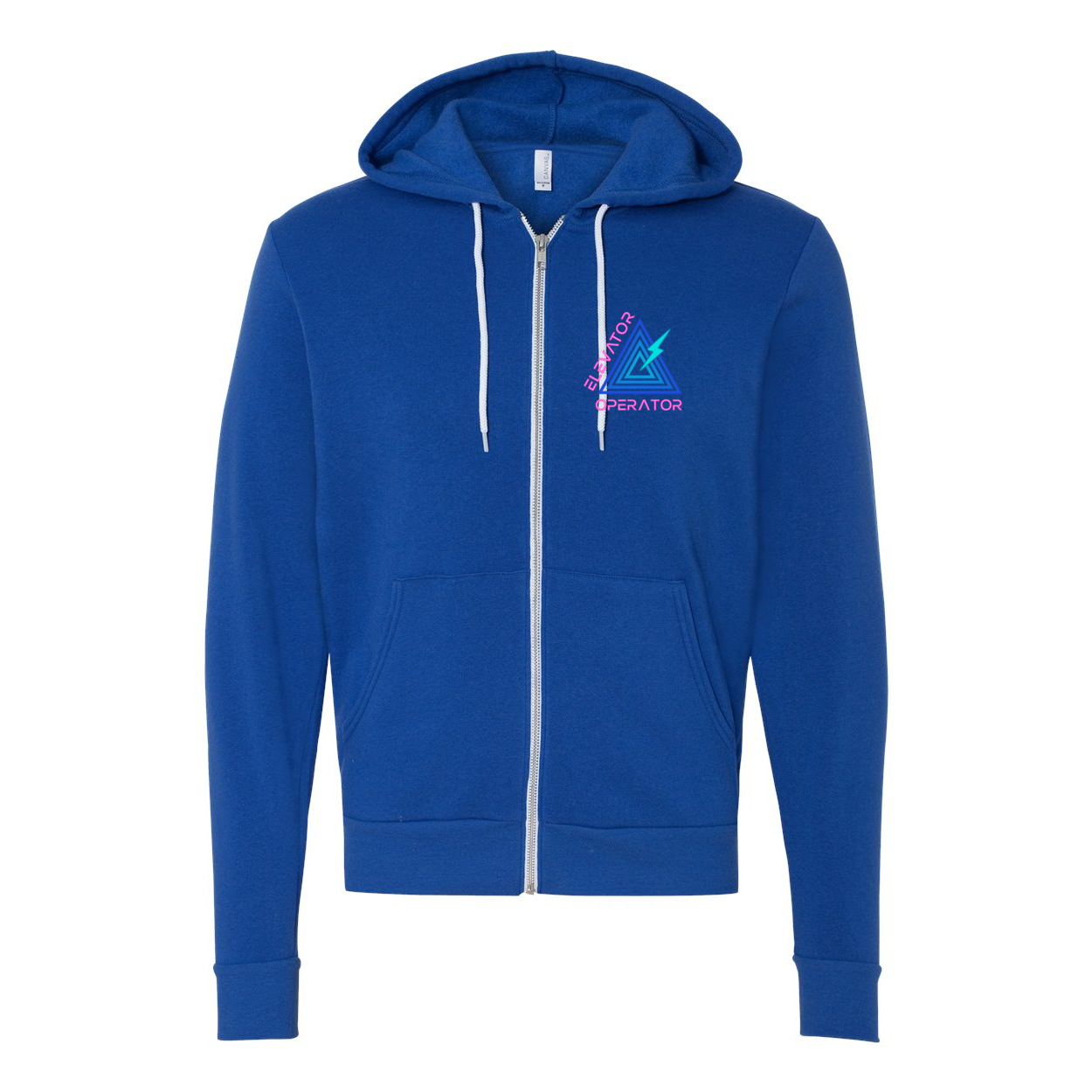 Front/Back Logo Zip Up Hoodie (2 Colors)