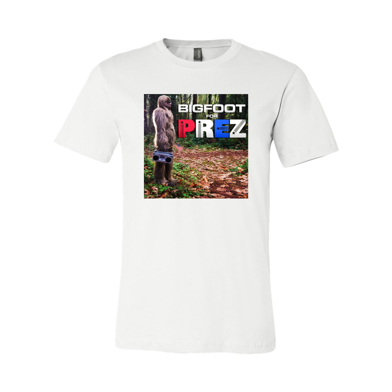 Bigfoot for Prez Boombox Tee