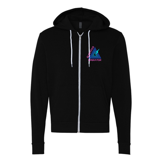 Front/Back Logo Zip Up Hoodie (2 Colors)