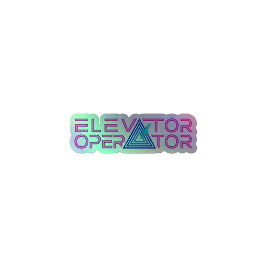 Holographic Stacked Logo Sticker