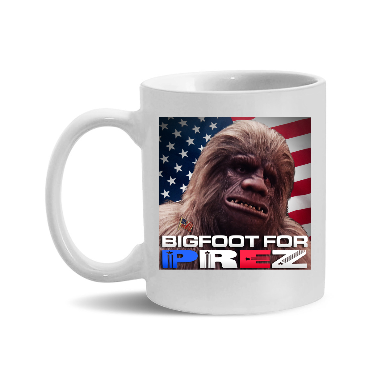 Bigfoot For Prez Mug (3 Colors)