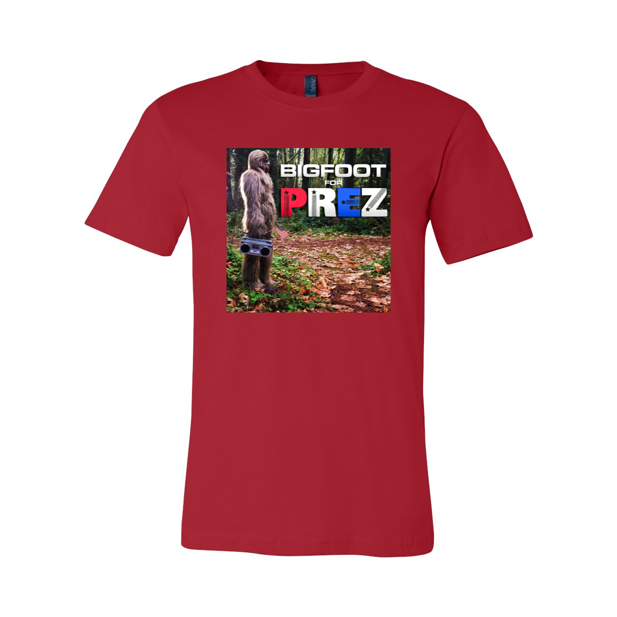 Bigfoot for Prez Boombox Tee