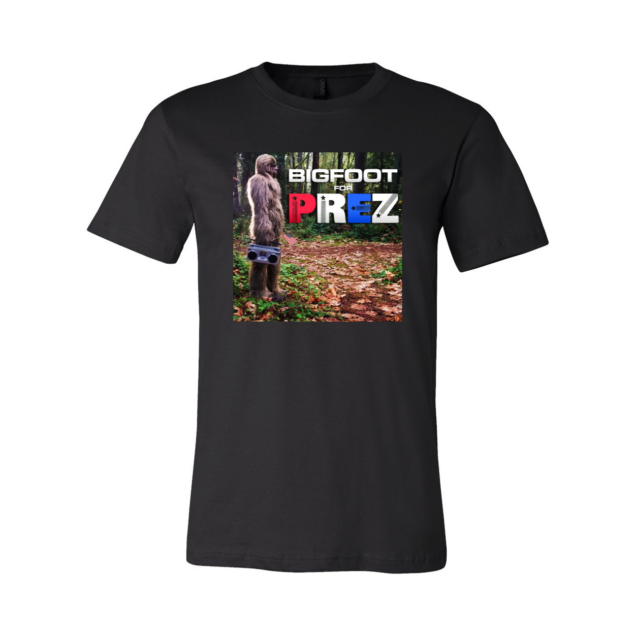 Bigfoot for Prez Boombox Tee