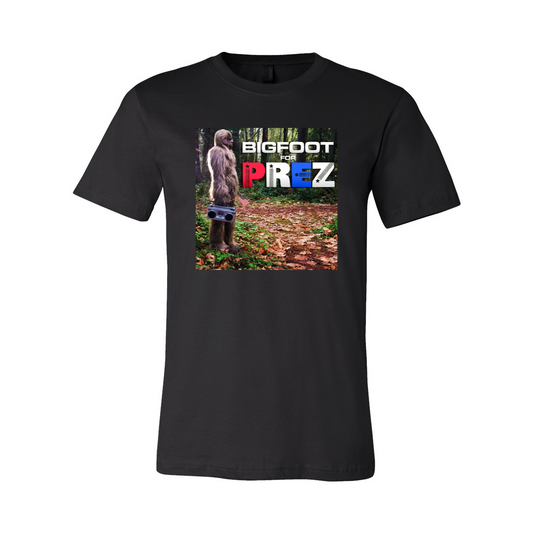 Bigfoot for Prez Boombox Tee
